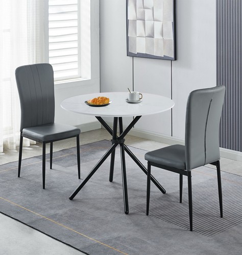 Dining set small - dining, round