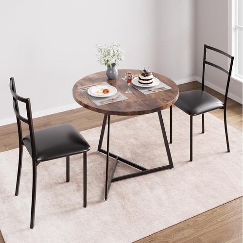 Modern round dining table - dining, set