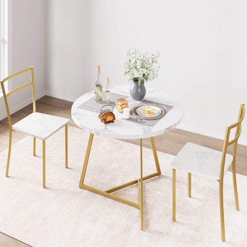 Modern round dining table set - round,